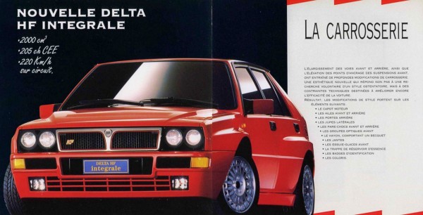1992 Lancia Delta Evoluzione on PIRELLI P7 Tires